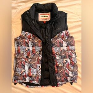 Hunter Black and Vibrant Animal Print Vest